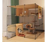 Parc pour Chat - Cage d'intérieur pour Cochon d'Inde, enclos pour Chat, Parc pour Cochon d'Inde, Cage de clôture en Plastique pour hamsters, Lapins, Petits Animaux de Compagnie