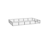 Parc pour chien 16panneaux Noir 100x50cm Acier enduit de poudre 3115969