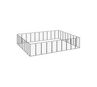 Parc pour chien 36panneaux Noir 50x100cm Acier enduit de poudre 3115965