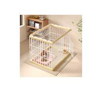 Parc pour chien - Enclos d'exercice portable amovible avec porte pour intérieur/extérieur - Grand parc pour chiots et chiens (90 x 90 x 85 cm)