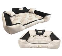 Parc pour chien KINGDOG 75x65 cm, imperméable et personnalisé, beige
