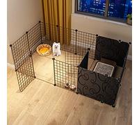 Parc pour chien - Parc pour chat, enclos pour chiots, enclos pour chien d'intérieur, cage en métal pour animal domestique, chenil, clôture pliable pour chien, clôture en fil métallique avec porte et c