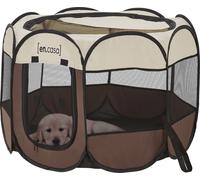 Parc pour chiens Telford 43 x 74 x 74 cm Pop Up Parc pour animaux pour l'intérieur et l'extérieur Parc pour chiots Niche pour chiens Marron / Crème