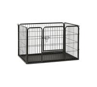 vidaXL Parc pour chiots en acier 91,5 x 59 x 61 cm