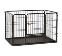 Parc pour Chiots Acier 91,5x59x61 cm Enclos Extérieur pour Chiots Cage vidaXL