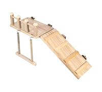 Parc pour perroquets, perroquets | Branche d'exercice et d'entraînement pour perruches, jouet en bois avec échelle pour cacatoès et inséparables