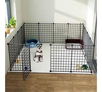 Parc pour Petit Chien Interieur Pliable, Parc pour Chat ExtéRieur XXL, Pas Cher en MéTal Enclos, Parc Chiot Interieur Pliable, Barriere pour Chien/Chat/Lapin/Lapin/Hamster/Cochon d'Inde (Size :