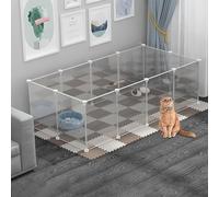 Parc pour petits animaux, cage portable en fil métallique pour chats et cochons d'Inde, clôture de cour