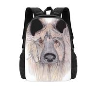 Parce Qu’il est Cartable Sac à Dos Sac à Dos Sacs de Mode Chien Grand Nez Animal Marron Yeux Mignon Animal Crayon de Couleur