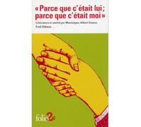 «Parce que c'était lui ; parce que c'était moi»: Littérature et amitié