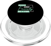 Parce Que Chaque Famille a Une Histoire pour Les généalogistes généalogiques PopSockets PopGrip pour MagSafe