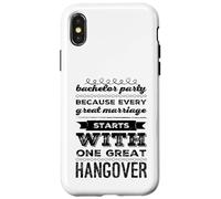 Parce Que Chaque Grand Mariage Commence par Une Grande Gueule de Bois Coque pour iPhone X/XS