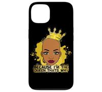 Parce Que Je suis la Reine, C'est Pourquoi Black Queen s'amuse avec Melanine Sista Coque pour iPhone 13