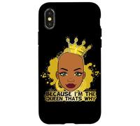 Parce Que Je suis la Reine, C'est Pourquoi Black Queen s'amuse avec Melanine Sista Coque pour iPhone X/XS