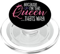 Parce Que Je suis la Reine, C'est Pourquoi Funny Queens Attitude Diva PopSockets PopGrip pour MagSafe