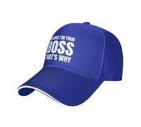 Parce Que Je suis Le Patron, Voilà Pourquoi Homme Femme Casquette De Baseball Anti-Soleil Casquettes Snapback Réglable Baseball Cap pour Running Sport Tennis