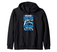 Parce Que Les Amis ne laissent Pas Leurs Amis Combattre Le Cancer Seuls Sweat à Capuche