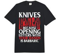 Parce Que l'ouverture des Lettres avec Vos Mains est Un Couteau Barbare Comfort Colors Adult Heavyweight T-Shirt