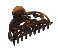 Parcelona French New Jardin Medium 3 1/4 Inch Covered Spring Celluloid Shell Jaw Hair Claw Clip by Parcelona