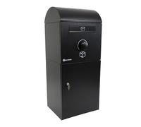 Parcelsafe L Noir - Boîte à Colis sécurisée - Empêche Le vol - Résiste aux intempéries et à la Corrosion - Garantie de 5 Ans - Fabriquée en Aluzinc de Haute qualité - Boîte aux Lettres Colis