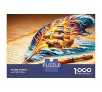 Parchemin du navire à plumes 1000 Pièces Puzzle Premium Magie d'une histoire aventureuse Coffret Puzzle Voitureton Premium - Seniors, Concentration, Cadeau Maison Neuve Et Pause Bureau 52x38cm/1000pcs