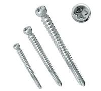 PARCO fenêtre Cadre vis 7,5 x 72 mm, tête cylindrique, argent, 604TOP75U92