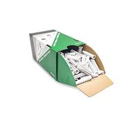 PARCO Lot de 100 chevilles universelles de qualité supérieure - En plastique avec bord pour un maintien parfait dans le béton, la pierre, le bois, etc. - 6 x 30 mm - PA 6 de qualité supérieure