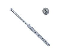 PARCO Lot de 50 chevilles à tête fraisée TX40 (8 x 100 mm, 50 pièces) - Chevilles pour façade et tige longue, chevilles pour cadre de fenêtre et fixation murale - Homologation ETA-12/0272