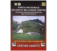 Parco Nazionale Dolomiti Bellunesi Centro. Piani Eterni, Monti Del Sole, Monte Zelo, Lago Del Mis, Pizzocco 1:30.000