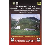 Parco Nazionale Dolomiti Bellunesi Centro. Piani Eterni, Monti Del Sole, Monte Zelo, Lago Del Mis, Pizzocco 1:30.000