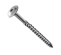 PARCO Vis à tête plate 8,0x120 mm, 50 pièces TX40 galvanisées, pointe CUT, vis à bois pour constructions, EU Quality avec homologation ETA