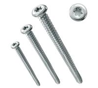 PARCO Vis à tête ronde pour cadre de fenêtre 7,5 x 152 mm | Tête ronde | pour la construction de fenêtres | TX30 Lot de 100 pièces