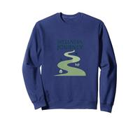 Parcours Bien-être : Un Chemin conscient vers la santé et l'équilibre Sweatshirt, Unisexe pour Adultes, Bleu Marine, M