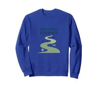 Parcours Bien-être : Un Chemin conscient vers la santé et l'équilibre Sweatshirt, Unisexe pour Adultes, Bleu Royal, XL