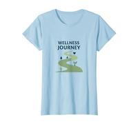 Parcours Bien-être : Un Chemin conscient vers la santé et l'équilibre T-Shirt, Femme, Bleu Céleste, M