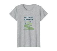 Parcours Bien-être : Un Chemin conscient vers la santé et l'équilibre T-Shirt, Femme, Gris Chiné, L
