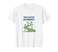 Parcours Bien-être : Un Chemin conscient vers la santé et l'équilibre T-Shirt, Homme, Blanc, S