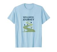 Parcours Bien-être : Un Chemin conscient vers la santé et l'équilibre T-Shirt, Homme, Bleu Céleste, L