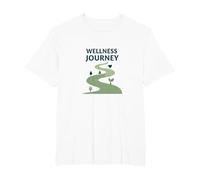 Parcours Bien-être : Un Chemin conscient vers la santé et l'équilibre T-Shirt, Homme Grandes Tailles, Blanc, 3X Tall