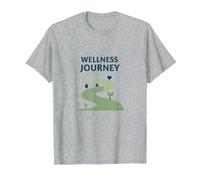 Parcours Bien-être : Un Chemin conscient vers la santé et l'équilibre T-Shirt, Homme, Gris Chiné, 5XL