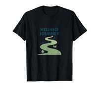 Parcours Bien-être : Un Chemin conscient vers la santé et l'équilibre T-Shirt, Homme, Noir, 6XL