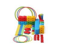 Parcours d'obstacles Ensemble De Jeux D’équilibre Et De Coordination, Jeux D’activités Intérieurs Et Extérieurs, Kit D’Exercices pour Fêtes en Famille