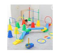 Parcours d'obstacles Entraînement À L'intégration Sensorielle, Ensembles De Jeux De Parcours d'obstacles pour Maison Et Crèche, Entraînement À L'équilibre Et À La Coordination