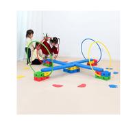 Parcours d'obstacles Kit De Jeu De Parcours d'obstacles, Entraînement Équilibre Coordination, Jeu Familial sur Gazon, Activité De Jardin pour Anniversaire