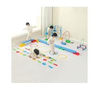 Parcours d'obstacles Kit de Jeu d'obstacles, Comprend Une Barre d'équilibre, Une Planche de Marche, Une haie, Un Tunnel Rampant, Un équipement de Coordination pour l'activité