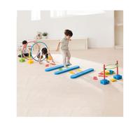 Parcours d'obstacles Kit De Parcours d'obstacles, Entraînement À L'équilibre par Intégration Sensorielle, Ensemble D'exercices De Coordination Physique pour Jeux sur Gazon