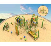 Parcours d'obstacles multi-combiné pour enfants Sport Aire de jeux extérieure