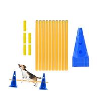 Parcours d'obstacles pour Chiens extérieur | Haies, cônes et piquets d'entraînement pour Animaux | Haie d'Extérieur pour Petit Chien | pour Parc, Maison, Aire de Jeu,