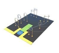 Parcours D'obstacles pour Drones en Intérieur, Boucle D'entraînement de Course FPV, Drone Parcours d'Obstacles Kit de Portes de Parcours D'obstacles pour Drones Jaunes