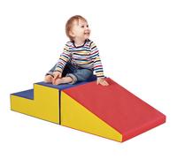 Parcours motricité bébé - HOMCOM - modulable 2 briques géantes en mousse - 50 x 50 x 25 cm - multicolore
